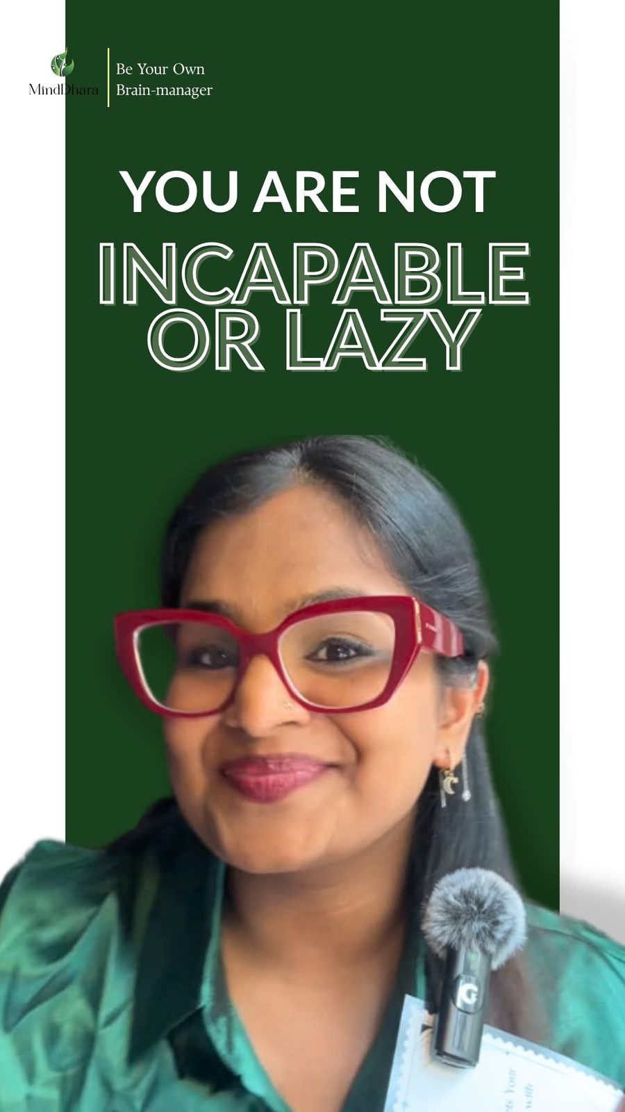 You Are Not Incapable or Lazy